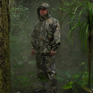 Traje de lluvia de camuflaje impermeable para hombre, equipo de lluvia ligero transpirable para senderismo y Camping - Product Image 5