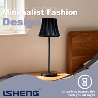 Nouveau moderne luxe Rechargeable sans fil à commande tactile Dimmable LED lampe de bureau en métal abat-jour en plastique écologique pour chambre