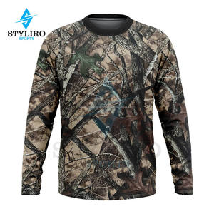 T-shirt de chasse tactique pour homme Real Tree - Manches longues, séchage rapide, respirant, polyester/coton, imprimé camouflage - Product Image 3