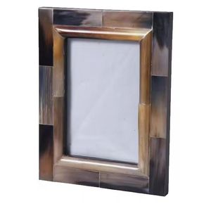 Cadre photo en corne fait main de qualité supérieure pour la décoration murale - Product Image 1