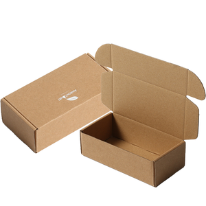 Giá rẻ bwown <span class=keywords><strong>Craft</strong></span> tùy chỉnh vận chuyển Hộp Tùy chỉnh vận chuyển hộp các tông với màn hình lụa Mực Trắng - Product Image 1