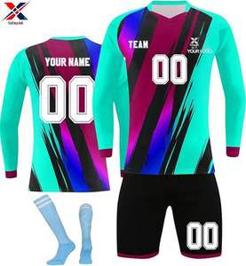 Ensemble de maillots de football pour hommes 2026, personnalisable, respirant, à manches courtes, en tissu à séchage rapide pour tenue d'équipe - Product Image 1