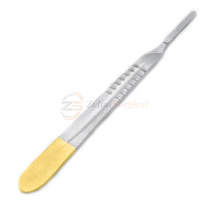 มีดผ่าตัดด้วยมือด้ามจับสแตนเลสสตีลจากปากีสถานเครื่องมือพื้นฐานสำหรับการผ่าตัดสีตามสั่ง - Product Image 1