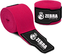 Bandages de boxe Meister sur mesure pour adultes, 180 pouces, avec boucle élastique pour le pouce, style mexicain, MMA, respirants, en coton, tendance