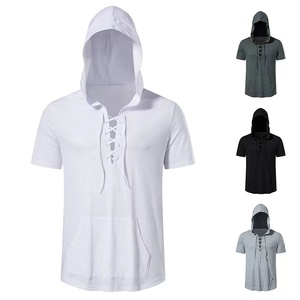 Camisetas de Manga Corta de Lona Transpirable para Hombre, Estilo Casual, Corte Regular, Colores Personalizados - Product Image 1