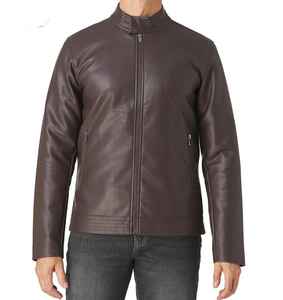 Chaqueta de Invierno para Hombre, de Cuero Genuino, con Cuello Alto y Logotipo Frontal, Calidad Premium, Resistente al Viento y Transpirable - Product Image 5