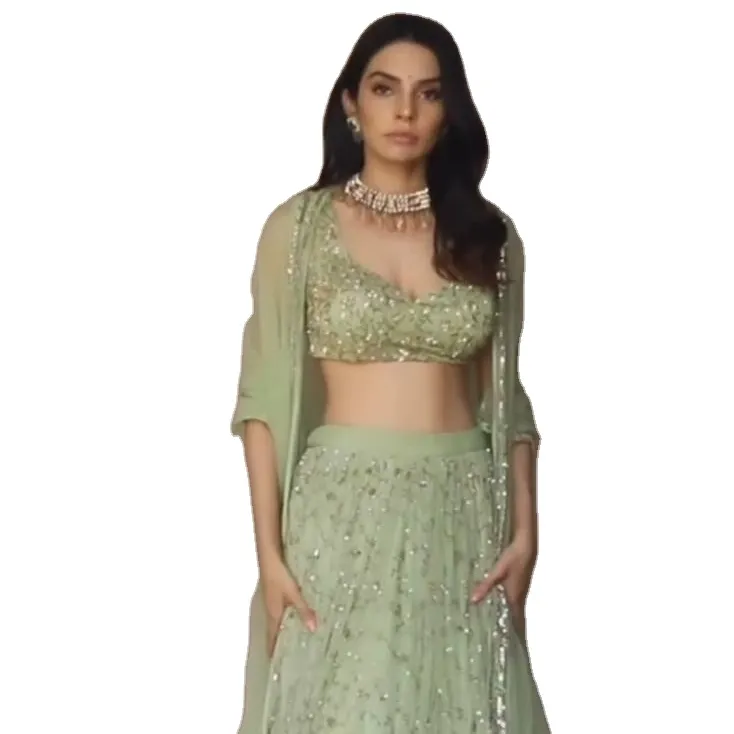 Lehenga Choli ha un tocco contemporaneo direttamente dal modo di sartoria al suo ricamo i migliori stili