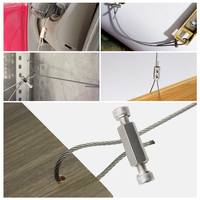 Accessoires de plafond Câble métallique Suspension Lumière Kits suspendus Clips de câble magnétique Câble Lisse Ajuster Fil Câble Pince