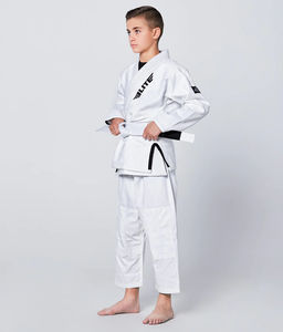 Super เด็กการฝึกอบรมที่ดีที่สุด Bjj Gis ในการปรับแต่งโลโก้บราซิลสีขาว Jiu Jitsu ผ้าฝ้าย 100% BJJ Gis คาราเต้ Bjj Gis กิโมโนสําหรับเด็ก - Product Image 6