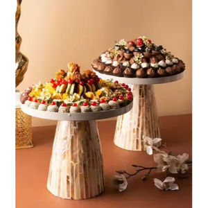 Meilleure vente Collations au chocolat Dates Plateau de service Design moderne Nacre Ramadan Plateaux de service au chocolat et aux biscuits - Product Image 1