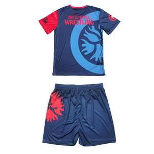 ชุดมวยปล้ำถักนิตติ้งสำหรับผู้ชายชุด2ชิ้นพิมพ์ซับลิเมชันแบบเต็มตัวสำหรับ2025 - Product Image 2