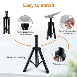 Soporte de Trípode Portátil Resistente para Camping, Precio de Fábrica, Kit de Soporte de Montaje de Satélite Ajustable para Exteriores, Soporte para Starlink Mini - Product Image 3