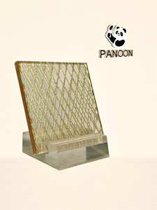 Vidrio laminado templado transparente con patrón dorado para pared de cortina industrial Escalera Paneles de pared modernos y divisores de espacio - Product Image 6