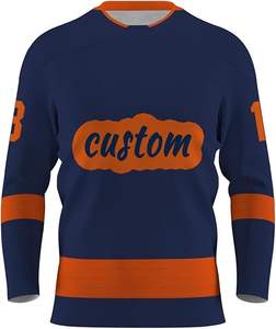 Vente en gros d'uniforme de hockey sur glace unisexe sur mesure uniforme de hockey sur glace respirant à séchage rapide à vendre - Product Image 3