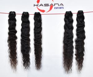 Vente en gros de cheveux 100% humains naturels droits naturels indiens à double trame pour femmes noires extensions de cheveux humains - Product Image 4