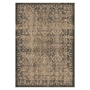 <b>RUGS</b> DEPOT LXDP-0269 Wholesale Beige Brown <b>Traditional</b> Medallion Digital Printed Machine Washable Chenille Area <b>Rug</b> Non Slip - Product Image 1