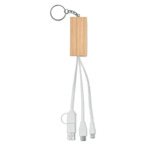 CLAUERC Portachiavi Ecologico in Bambù, Gadget USB Promozionale - Product Image 5