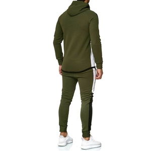 Chándal de Hombre de Alta Calidad con Cremallera, 100% Algodón, Cuello con Capucha y Cremallera Completa, Color Sólido, Ropa de Invierno, Hecho a Medida, Talla Grande, Cómodo - Product Image 3