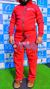 Chándal acampanado ajustado para hombre de calidad superior Logotipo personalizado Hip Hop Impreso Bordado Chándales de estilo más nuevo - Product Image 4