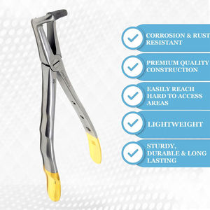 Ensemble de 7 pinces à extraire les dents pour enfants en acier inoxydable avec étui, pinces d'extraction de haute qualité par SurgiRight - Product Image 1