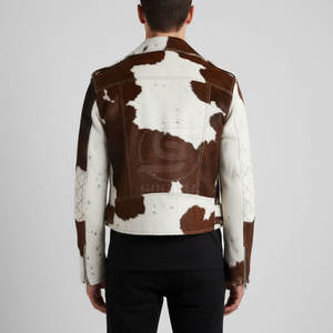 Veste d'hiver en cuir de vachette respirante pour usage extérieur, vente en gros, prix bas, best-seller, veste en cuir de vachette pour homme - Product Image 4