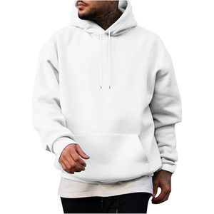 Nueva llegada sudaderas con capucha hombres personalizado suave algodón bordado impresión Logo ropa de calle sudaderas con capucha para hombres - Product Image 1