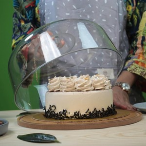 Soporte para Pastel de Madera Natural, Fabricante al por Mayor, Mejor Precio, Cubierta de Cristal, Hecho a Mano, Reutilizable, para Servir Postres - Product Image 2