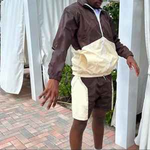 Customized 2025 <b>Summer</b> Nylon Polyester Two Piece <b>Jacket</b> and Jogging Suit Set Sports Windbreaker Tracksuit Shorts Sets for <b>Men</b> - Product Image 6