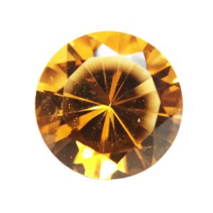 หินสีเหลืองสีเหลืองมะนาวทรงกลมสดใสพลอยเจียระไนแบบเจียระไนแบบเหลี่ยมเพชรพลอยอัญมณีเจียระไนแบบตัดเป็นชิ้น - Product Image 5