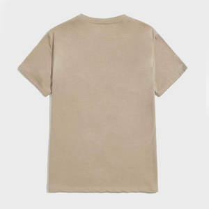 T-shirts pour hommes 100% coton de haute qualité impression de logo personnalisé tissu tricoté léger surdimensionné mode masculine élégante - Product Image 2