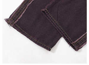 Pantalones vaqueros de mezclilla para hombre al por mayor, de cintura media, rectos, lavados, desgastados, holgados, estilo streetwear, efecto descolorido por el sol, de ajuste holgado, de secado rápido para invierno - Product Image 4