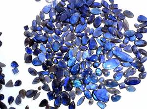 Vente en gros magnifique cabochon en Labradorite naturelle avec quartz en vrac pour la fabrication de bijoux, mélange de formes et de tailles - Product Image 5