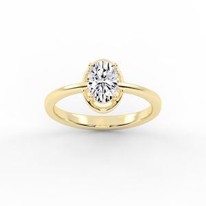 Anillo de oro de 14kt y 18kt con diamantes cultivados en laboratorio-Joyería de lujo sostenible para mujeres en todas las ocasiones - Product Image 1