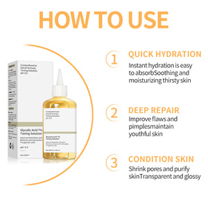 Solución Tonificante Antienvejecimiento con Ácido Glicólico al 7%, 100 ml, Exfoliante para Todo Tipo de Piel, Cuidado Facial Líquido de Lujo - Product Image 3