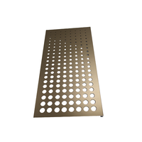 Tôle perforée en aluminium anodisé or 5005 5052 de 1 mm à 3 mm avec AA20 AA25 pour plafond de casino, caisson lumineux et écran de hall d'hôtel