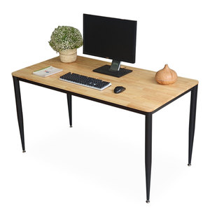 โต๊ะทำงานไม้ยางพารา CONE II System HBCN029 ขนาด 140x70 ซม. ขาเหล็ก เฟอร์นิเจอร์สำนักงานทันสมัยและมินิมอล - โต๊ะคอมพิวเตอร์ - Product Image 1