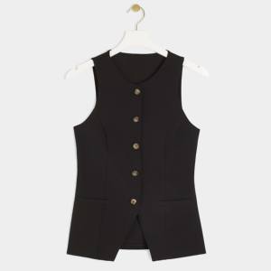 เสื้อกั๊กผ้ายีนส์สำหรับผู้หญิงเสื้อกั๊กลำลองขนาดพิเศษดีไซน์แบบมีความทุกข์3D โลโก้ตามสั่งสีได้ตามต้องการ - Product Image 5