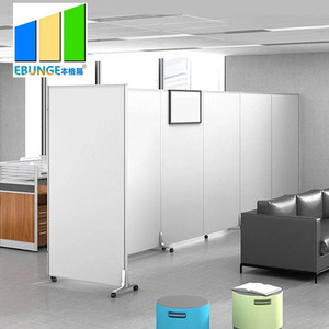 Paravents mobiles modernes EBUNGE, cloisons coulissantes pour séparation, <span class=keywords><strong>bureau</strong></span>, école, restaurant, hôpital, salle de sport, entrepôt, villa, durables - Product Image 3