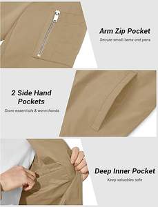 Chaqueta de bombardero de moda para hombre Chaquetas cortavientos de pista ligera Abrigo a prueba de viento de golf al aire libre - Product Image 4