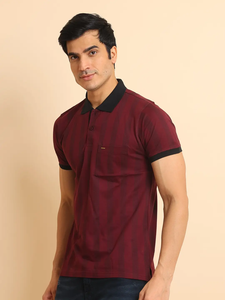 เสื้อยืดแฟชั่นหรูหราของผู้ชายผ้าฝ้าย100% แขนครึ่งแขนใส่สบายสบายพิมพ์ลายสำหรับกระเป๋าคอโปโลทรงพอดีตัวปกติ - Product Image 4