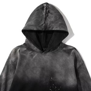 Meilleurs sweats à capuche pour hommes imprimés délavés à l'acide 100% coton respirant à fermeture éclair Logo personnalisé Service OEM Vente chaude - Product Image 5