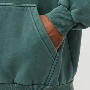 Boxy เสื้อฮู้ดรุ่นครอปสำหรับผู้ชายและผู้หญิง, เสื้อครอปผ้าฝ้ายผ้าฟลีซทำจากผ้าคอตตอนแบบวินเทจ - Product Image 4