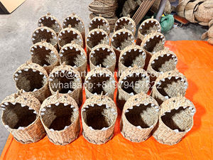 Panier de rangement pour jouets en jacinthe d'eau élégant, prix d'usine, vente en gros, pour la crèche, panier pour enfants personnalisé avec broderie en forme de cœur, fournisseur - Product Image 5