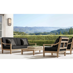 Table rectangulaire en teck de haute qualité, robuste et durable, pour l'extérieur, au style moderne, en vente flash. - Product Image 5