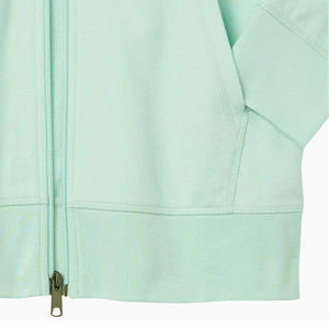 100% Breathable Men's 330g Polyester/Cotton <b>Fleece</b> <b>Hoodie</b> Zipper Embroidered Plain Dyed Fully Customizable Pocket Custom Logo - Product Image 3