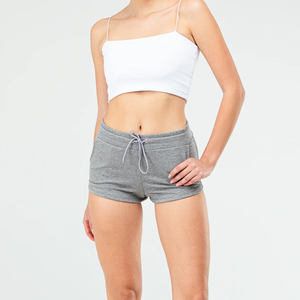 OEM Custom Summer Women's <b>Shorts</b> Loose Casual 100% Cotton Jogging <b>Shorts</b> Women's Clothing <b>Elastic</b> <b>Waist</b> Gym Running Sportswear - Product Image 2
