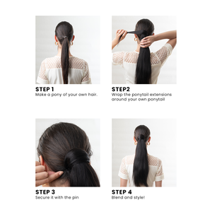 <b>Wrap</b> Around Ponytail Celebrity Ponytail Sleek & Stylish - Product Image 4