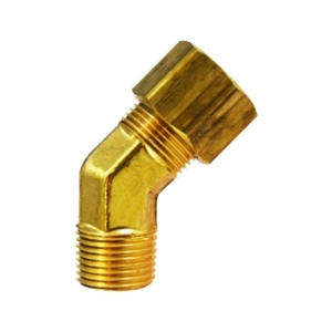 Raccord de coude à compression en laiton de haute qualité, filetage NPT 1/2 pouce, fournisseur de matériel de plomberie - Product Image 2