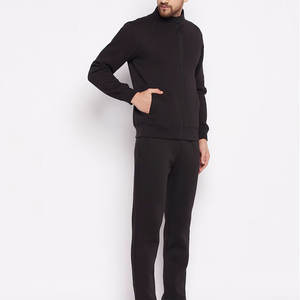 Conjunto Deportivo de Invierno para Hombre con Capucha, Chaqueta con Cremallera Completa y Pantalones, 100% Algodón, Ropa Deportiva Gruesa - Product Image 3