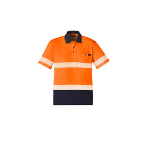 Ruban haute visibilité de qualité supérieure Construction à manches courtes Ruban réfléchissant Pull Over T-shirt de travail avec logo personnalisé - Product Image 1